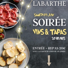 Affiche Soirée Vins & Tapas