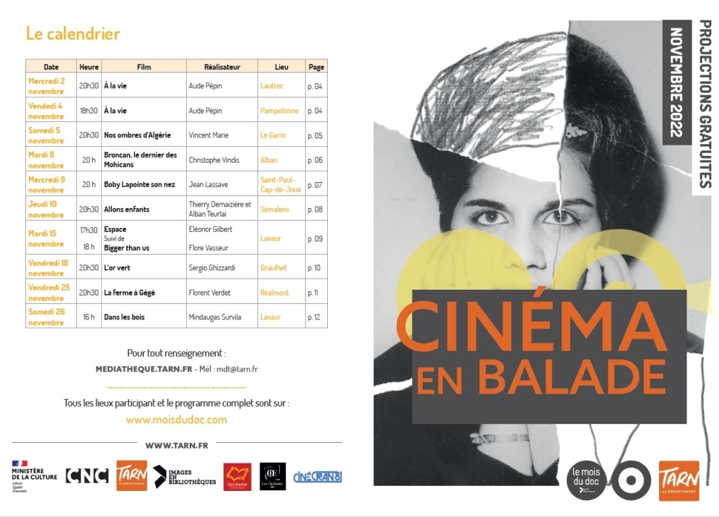 "Cinéma en balade" in Tarn media libraries
