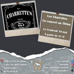 Concert "Les Charrettes" au T'Wine